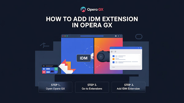 how to add idm extension in opera gx browser