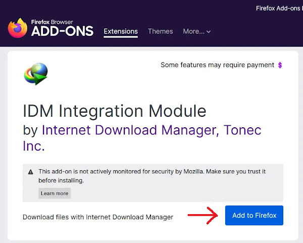 IDM Firefox Add-on Installation
