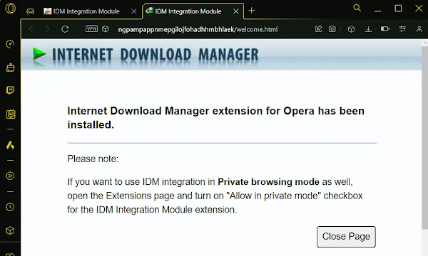 IDM installation confirmation