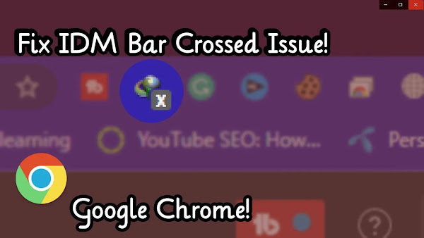 Fix IDM Extension Cross Mark Error in Chrome