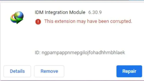 Fix IDM Extension Corrupted Error in Chrome, Firefox, Edge
