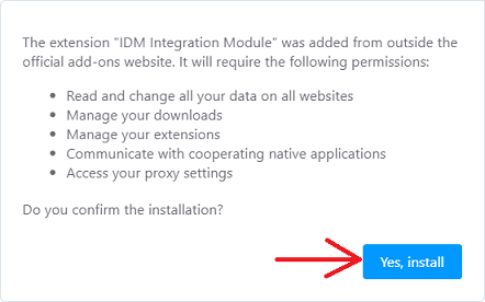 Install IDM extension in Opera GX